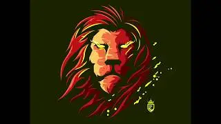 Lion neon light