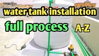 How To Install Water Tank On Roof | Water Tank Fitting on roof