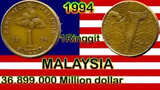 Hidden Fortune: 1 Ringgit 1994 Hibiscus Coin Full History & Value