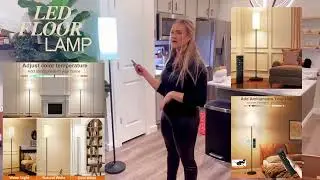 LED Standing Floor Lamp with Remote & Foot Switch - Perfect for Living Room, Bedroom, Office!