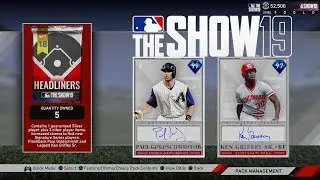 15 NEW SET 18 HEADLINERS!!! NEW GRIFFEY AND GOLDSCHMIDT!!!MLB The Show Diamond Dynasty!!!
