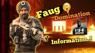 The NEW FAUG Domination Game Information.....! Like/Guns, Control, ETC