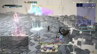Solo Palace of the Dead Black Mage Floor 190 Boss | BLM PoTD Deep Dungeon