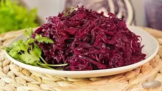 Квасим ярко. КВАШЕНАЯ КРАСНОКОЧАННАЯ КАПУСТА