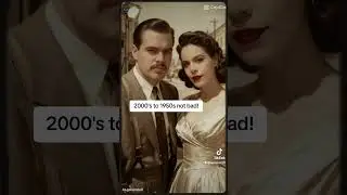 TIME TRAVELING through video ! better times than crazy world today. #50s #happy #couple