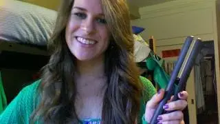 Curly Hairstyle: Flexirod Waves & Side Swept Bangs
