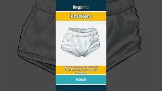 🇬🇧 Knickers Meaning : Flash Card : Learn English Vocabulary