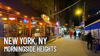 New York City Morningside Heights at Night - Manhattan