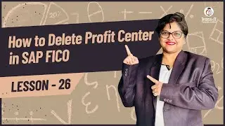 #lecture 26: How to Delete Profit Center | #saps4hana | SAP FICO Tutorials in Hindi |