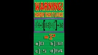 Warning! Hard Math Challenge Test#Shorts