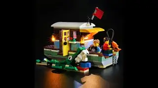 BriksMax Light Kit For Lego Creator Riverside Houseboat 31093
