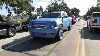 HOTCARSTV: Slab Fest 2013 - Matte Blue Caddy Truck