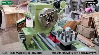 6 FEET | MEDIUM DUTY LATHE MACHINE COAN PULLEY TYPE | UNI-TECH MACHINES RAJKOT &ndash; INDIA