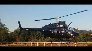 🚁Bell Jet Ranger PT-YRC acionamento e decolagem