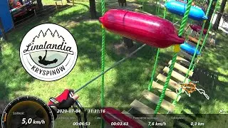 Park Linowy 75 - Linolandia, Kryspin&oacute;w - Trasa zielona 04.07.2020