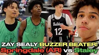 4⭐️ Zay Sealy CALLS GAME! Springdale (AR) beats Staley @ the Buzzer by 3! Midwest Showcase by MBCA