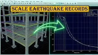How to Scale Earthquake records to match the target response spectrum-ETABS.
