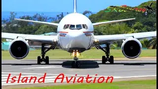 Air Cargo Carriers Shorts 360, Amerijet 767-300F, Air Sunshine Beech 1900...@ St Kitts Airport