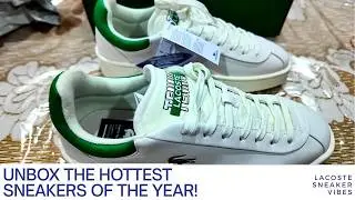 Lacoste Baseshot Premium Shoes Unboxing! 🐊