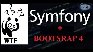 Symfony app using twitter bootstrap 4