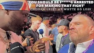 &ldquo;YOU SHOULD GO F*****G JAIL FOR THAT&rdquo; Derek Chisora GOES MENTAL at SPENCER BROWN | WHYTE ITAUMA KO