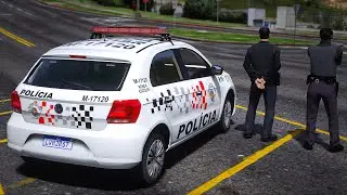 RONDA ESCOLAR, ABORDAGEM PADRÃO DA PMESP | GTA 5 POLICIAL