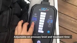 Portable bi-volt 8-chamber air compression leg hip massage therapy muscle massager recovery boots