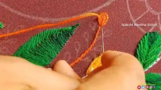 Fancy Cushion Cover Corner Design#14,Hand Embroidery Tutorial,Table Runner/Pillow Cover flower art 4