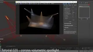 3Ds Max Tutorial 020 - corona volumetric spotlight