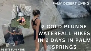 Palm Springs Cold Plunge Adventure! 🌊 2 Stunning Waterfall Hikes You Can&rsquo;t Miss ❄️🏞