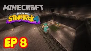 UNA MAZMORRA CON MUCHO LAG Y SEGUNDA MEJORA DEL WORLD ENGINE - Stoneblock 4 Serie de mods Ep 8