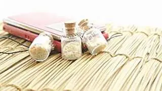 Luminous Star Sand from Secret Beach of Okinawa Phone Strap