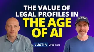 Law Firm SEO: The Value of Legal Profiles for Search and AI LLMs | Justia Webinars