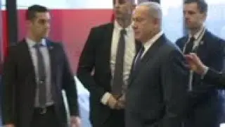 Israel PM Netanyahu arrives for MidEast meeting