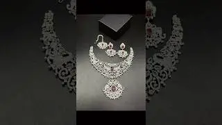 Stunning American Diamond Necklace Design | Premium Party Wear