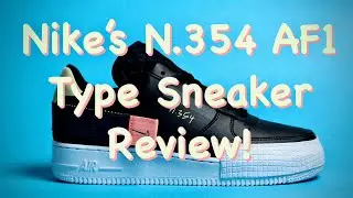 Nike&rsquo;s Experimental N.354 AF1 Type In Black Sneaker Review! #af1 #airforce1 #nike