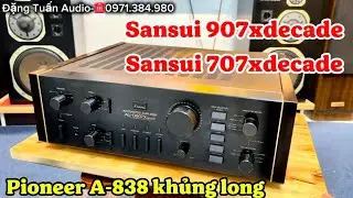 Lô âmly cuối năm, nhiều âmly khủng giá tốt Sansui 907xecade, Sansui 707xdecade…
