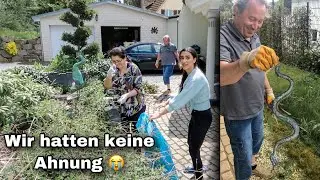 SCHLANGEN IN UNSEREM GARTEN GEFUNDEN! 🐍