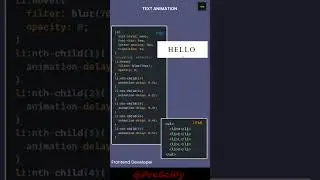 Text Animation using html and css | 