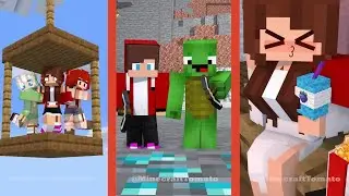 Team Maizen vs Illager Team Happy Ghast Battle | Minecraft Mix #minecraft