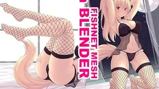 How to make mesh Fishnet stockings and or body suit in blender