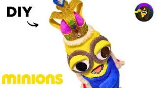 HOW TO MAKE KING BOB Minions Puppet Toy | DIY Sock Toy Craft