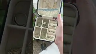 Portable jewelry storage box for travel and organization #mini