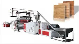 marble sheet making machine pvc marble sheet floor TV wall panel extruder production line from China