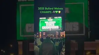 Buford Wolves Win 2025 State Championship 🐺💚🌟