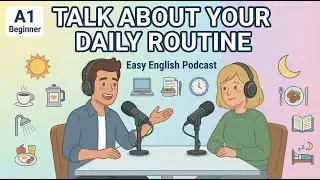 How to Talk About Your Daily Routine in English | English Conversation for Beginners | A1 Listening