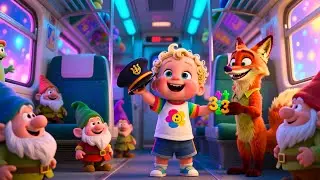 Boom Boom Train Run! 🚂🎶 Fun Train Song for Kids | UK Nursery Rhymes
