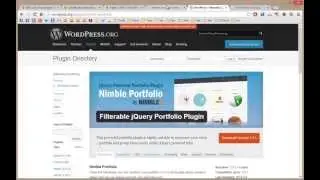 Nimble Portfolio plugin portfolio avec des filtres jQuery