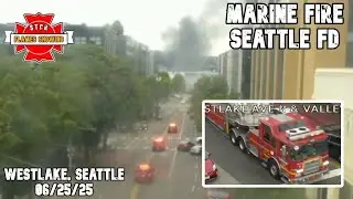 SEATTLE FIRE: 25+ units respond to a 2 alarm boat fire