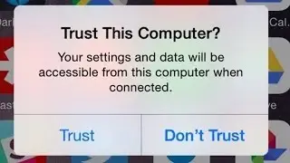 Trust This Computer Your Setting And Data Will Be Accessible From The Computer When Connected Fix